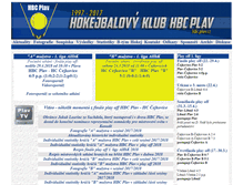 Tablet Screenshot of hbc.plav.cz